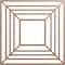 Ekena Millwork Raven Wood Fretwork Pierced Ceiling Medallion, Wood (Paint Grade), 16"OD x 5 7/8"ID x 3/8"T CMWP16X16X0375RAMF - alternate 1